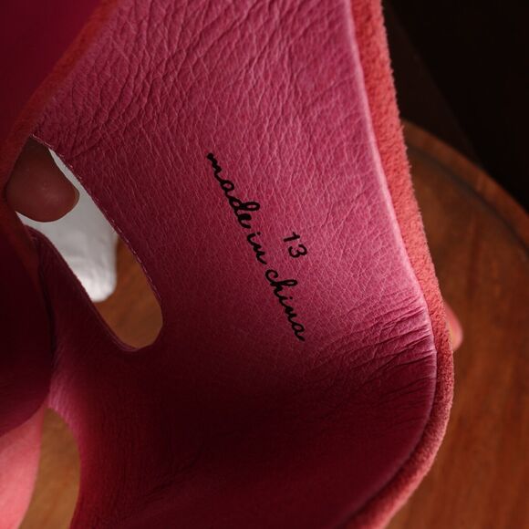 Charlotte Stone Pink Sandals with Wooden Platform - Picture 16 of 16